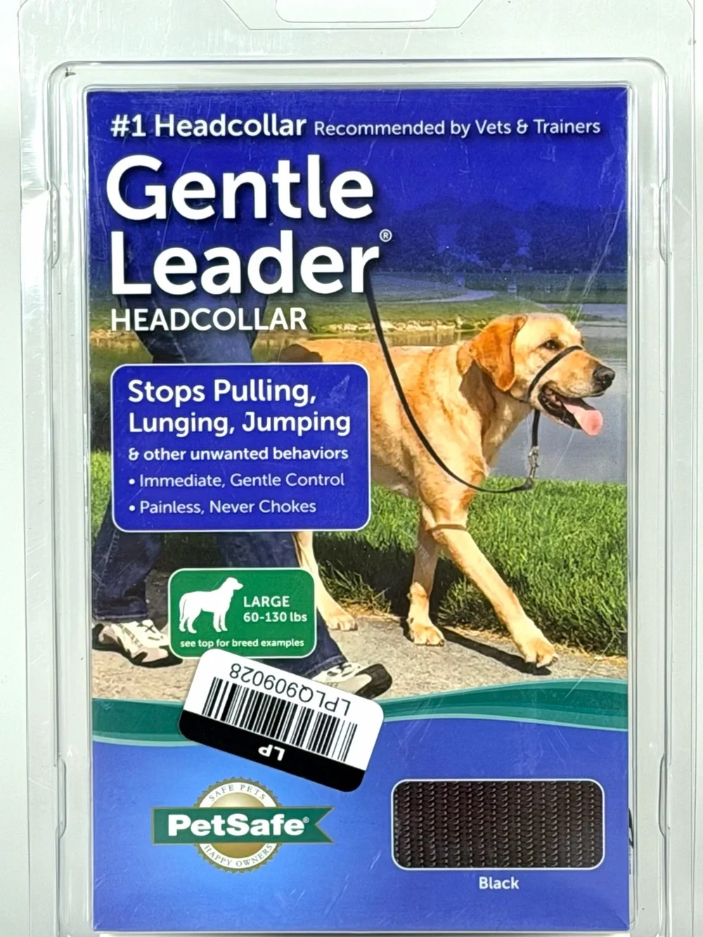 PetSafe Gentle Leader Headcollar Large Black No Pull Dog Training Collar